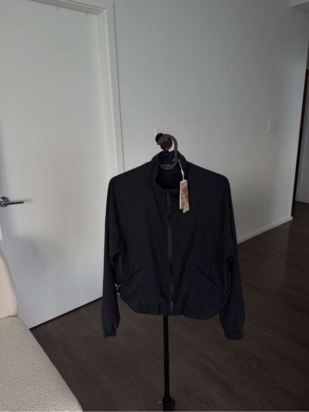 Travis Mathew Black Lightweight Bomber Jacket
